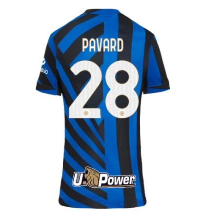 Köpa Fotbollströjor För Dam Inter Milan Hemmatröja 2024/25 Benjamin Pavard 28 Kortärmad