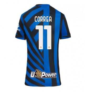 Köpa Fotbollströjor För Dam Inter Milan Hemmatröja 2024/25 Joaquin Correa 11 Kortärmad