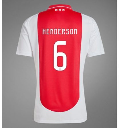 Köpa Fotbollströjor För Herr AFC Ajax Hemmatröja 2024/25 Jordan Henderson 6 Kortärmad