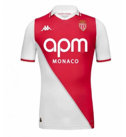 Köpa Fotbollströjor För Herr AS Monaco Hemmatröja 2024/25 Eliesse Ben Seghir 7 Kortärmad-1