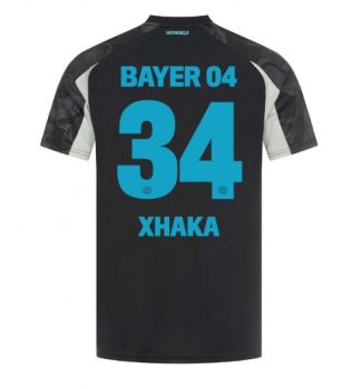 Köpa Fotbollströjor För Herr Bayer 04 Leverkusen Tredjetröja 2024/25 Granit Xhaka 34 Kortärmad