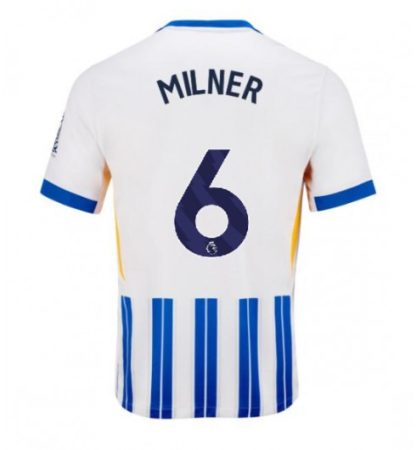 Köpa Fotbollströjor För Herr Brighton & Hove Albion FC Hemmatröja 2024/25 James Milner 6 Kortärmad