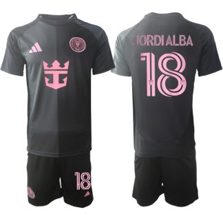 Köpa Fotbollströjor För Herr Inter Miami CF Bortatröja 2025-26 Jordi Alba 18 Kortärmad (+ Korta byxor)