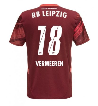 Köpa Fotbollströjor För Herr RB Leipzig Bortatröja 2024/25 Arthur Vermeeren 18 Kortärmad