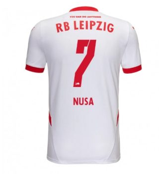 Köpa Fotbollströjor För Herr RB Leipzig Hemmatröja 2024/25 Antonio Nusa 7 Kortärmad