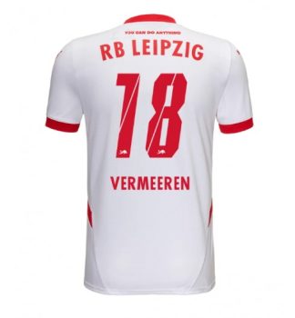 Köpa Fotbollströjor För Herr RB Leipzig Hemmatröja 2024/25 Arthur Vermeeren 18 Kortärmad