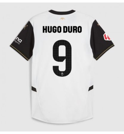 Köpa Fotbollströjor För Herr Valencia CF Hemmatröja 2024/25 Hugo Duro 9 Kortärmad