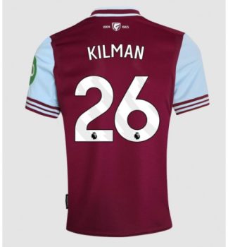 Köpa Fotbollströjor För Herr West Ham United Hemmatröja 2024/25 Max Kilman 26 Kortärmad