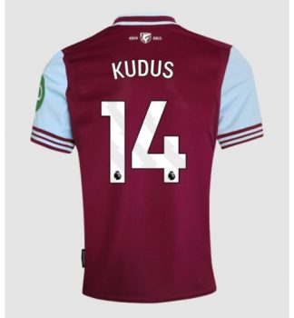 Köpa Fotbollströjor För Herr West Ham United Hemmatröja 2024/25 Mohammed Kudus 14 Kortärmad