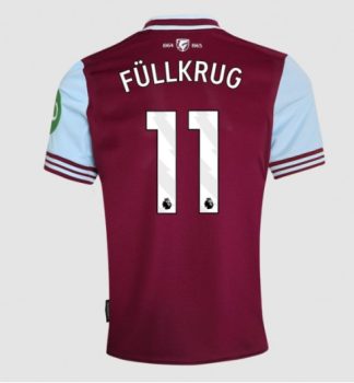 Köpa Fotbollströjor För Herr West Ham United Hemmatröja 2024/25 Niclas Fullkrug 11 Kortärmad